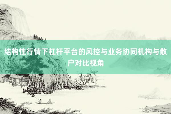 结构性行情下杠杆平台的风控与业务协同机构与散户对比视角