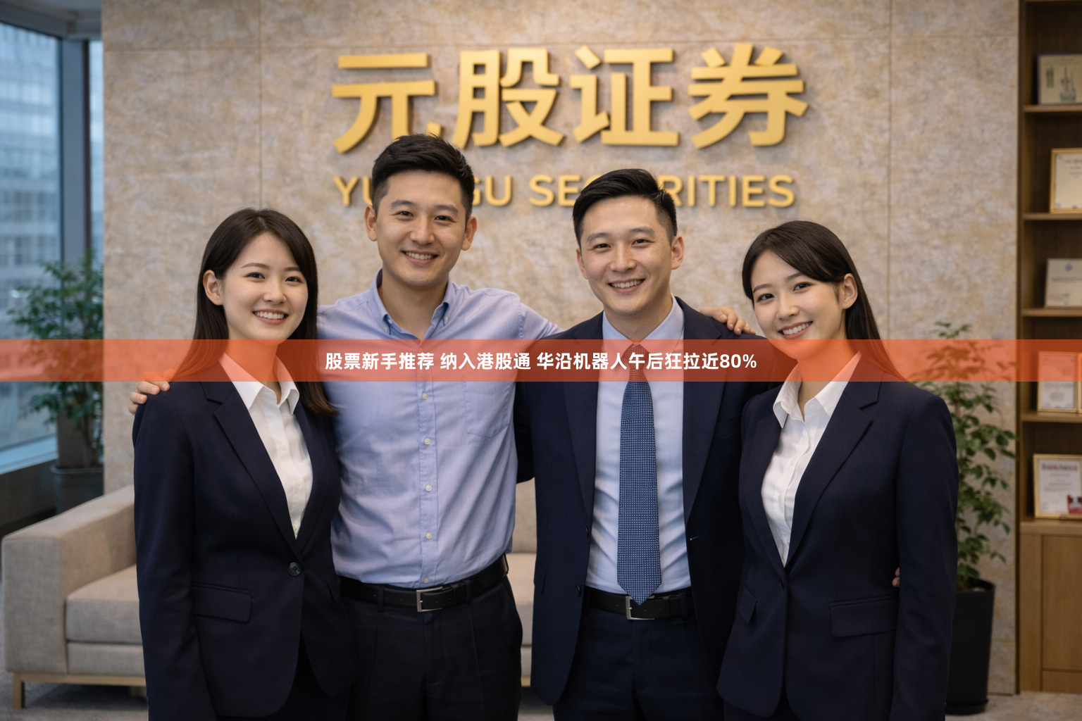 股票新手推荐 纳入港股通 华沿机器人午后狂拉近80%