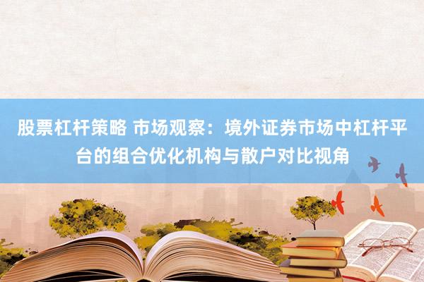 股票杠杆策略 市场观察：境外证券市场中杠杆平台的组合优化机构与散户对比视角